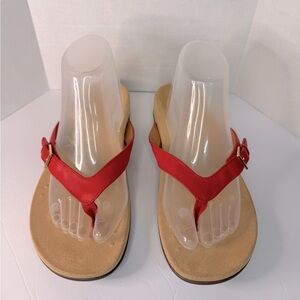 Women’s Vionic “Rest Kelby” Red Sandals, Size US 9